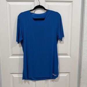 Men's Gymshark Blue Tee Shirt Workout Gym Exercise Athletic